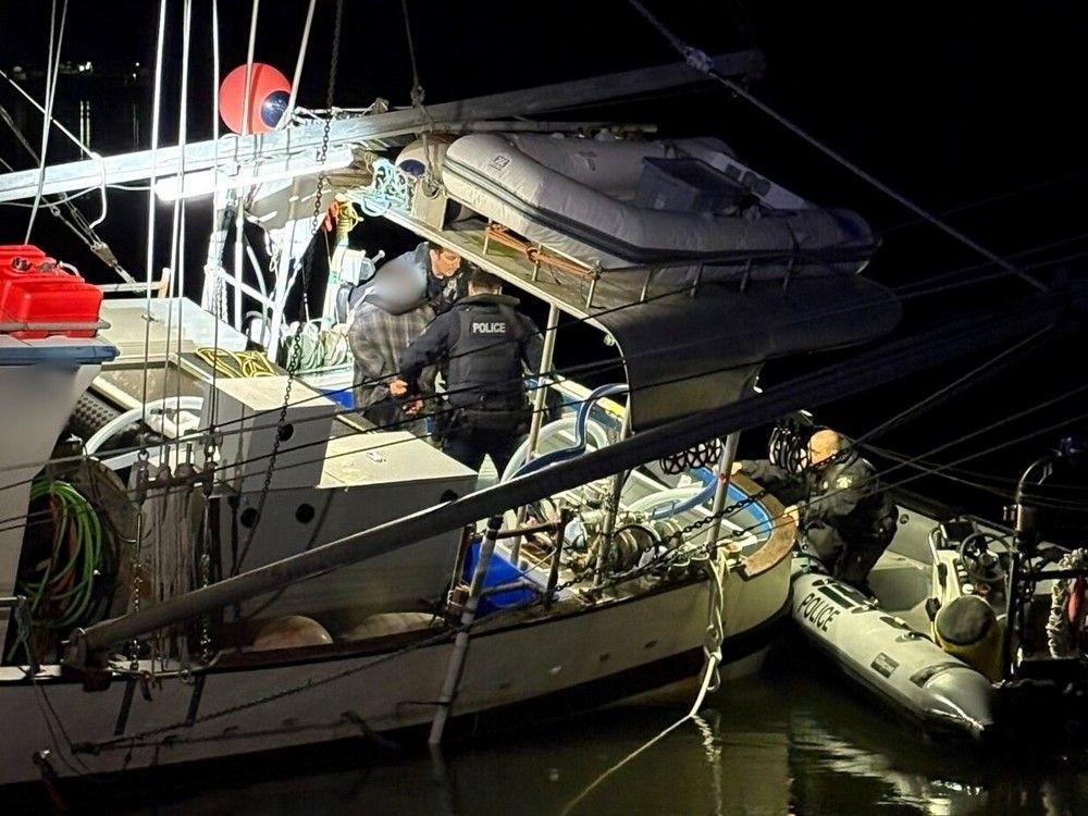 Man in stolen boat fires flares, tries to ram police vessel off Prince Rupert coast, RCMP say