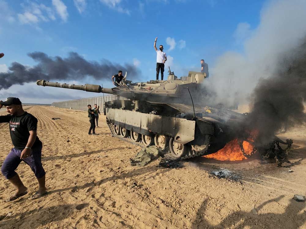 Explosive kills 7 Israeli soldiers in Gaza inside armoured vehicle, military says