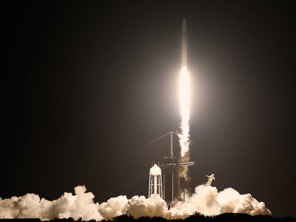 Astronauts from India, Poland and Hungary blast off on privately funded trip to the space station