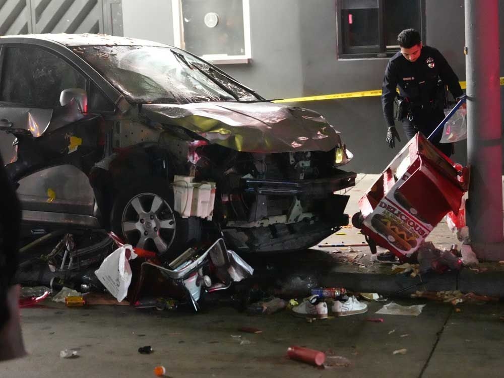 Vehicle drives into crowd in Los Angeles, injuring 30 people, including at least 3 critically