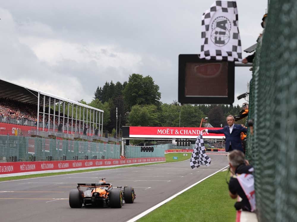 Piastri beats Norris to win Formula 1's rain-delayed Belgian Grand Prix