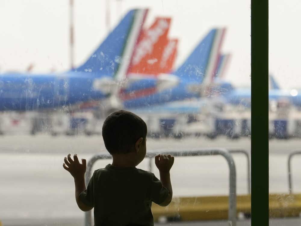 Italy's Bergamo airport suspends flights after a person reportedly got sucked into engine