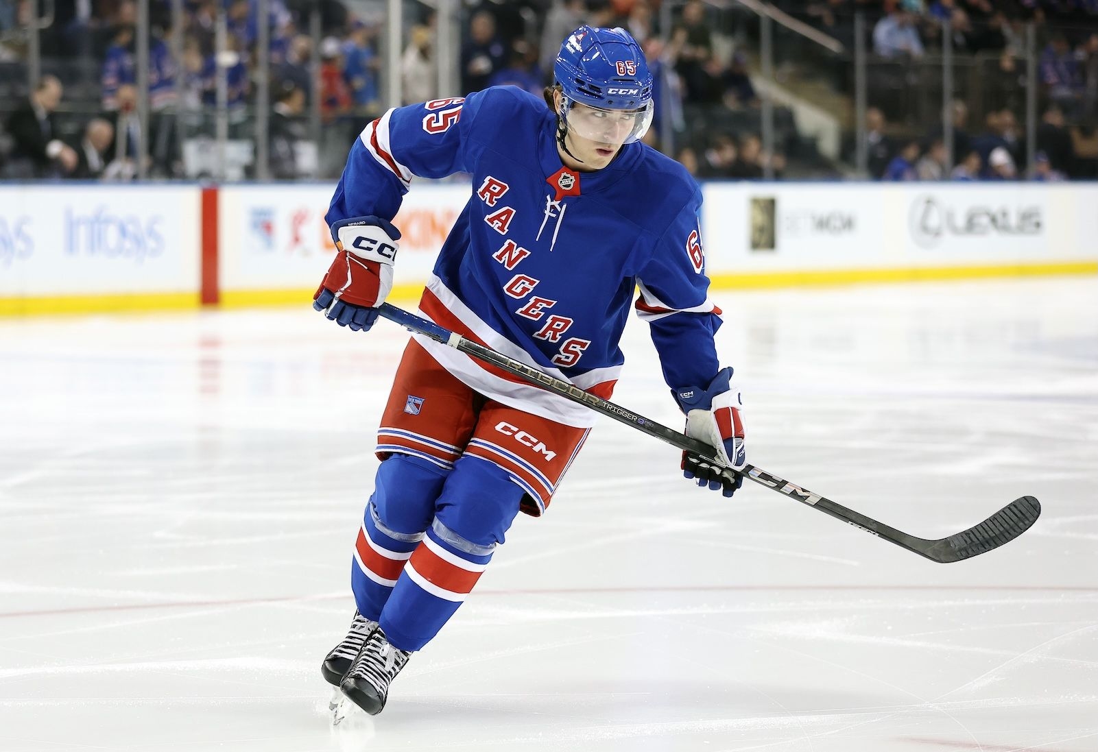 Young NHLer lives in basement of Rangers fans