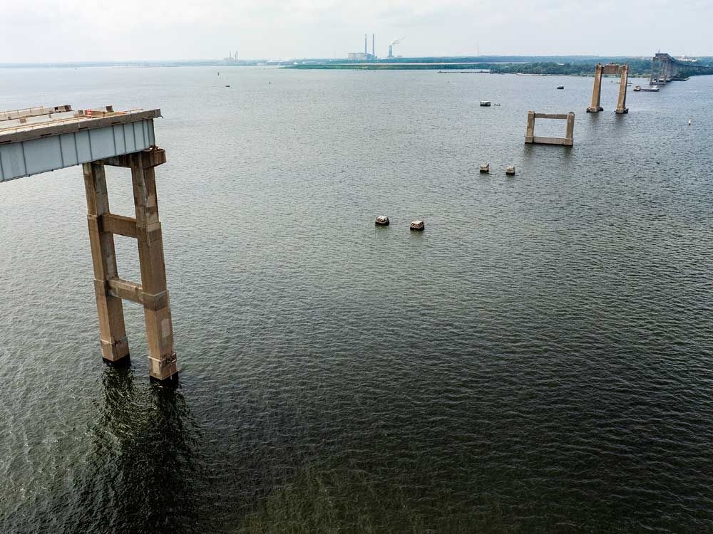 Explosion on cargo ship closes Baltimore shipping channel near site of 2024 bridge collapse