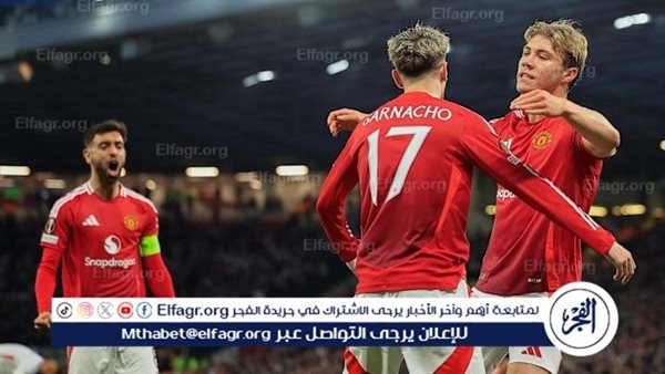 تشكيل مانشستر يونايتد لمواجهة ويستهام يونايتد في الدوري الإنجليزي