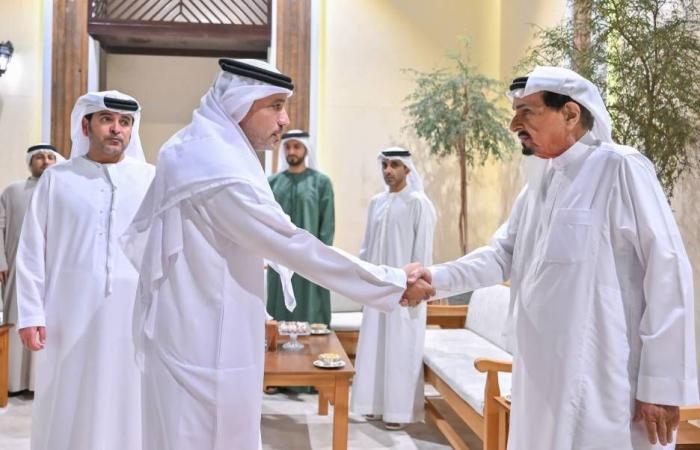 النعيمي والشرقي والمعلا يواصلون تقبل التهاني برمضان