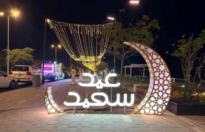 الشرقية تزدان بأشكال الزينة والأنوار والمجسمات الجمالية ابتهاجا بعيد الفطر السعيد