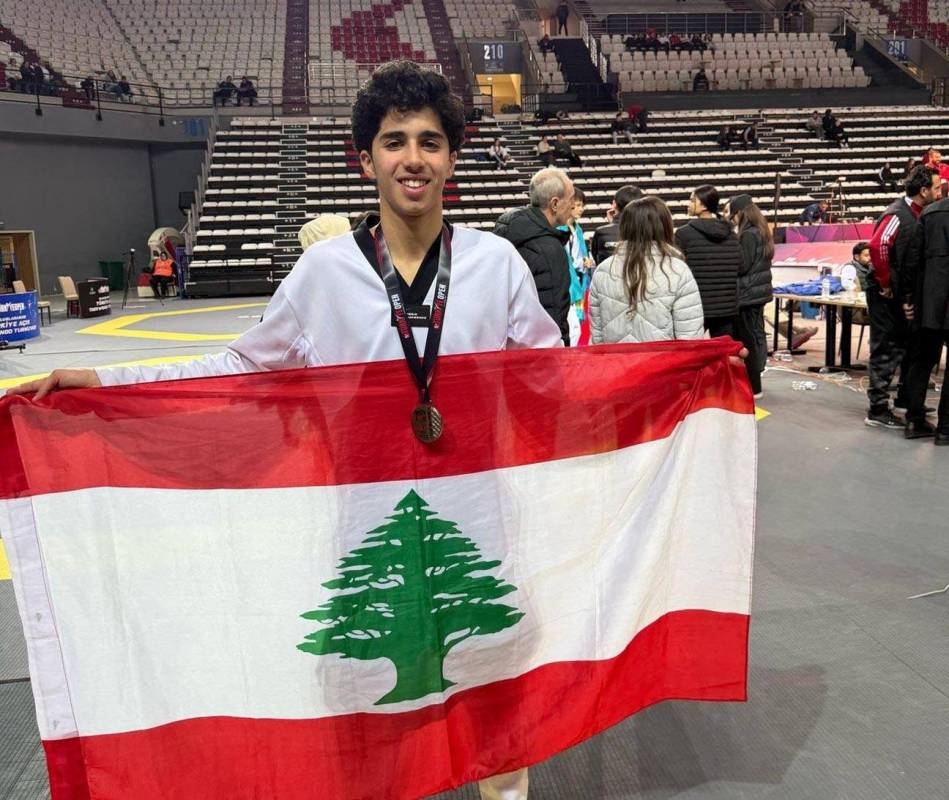 ميدالية فضية ثانية للبنان عبر أنطوني نوفل