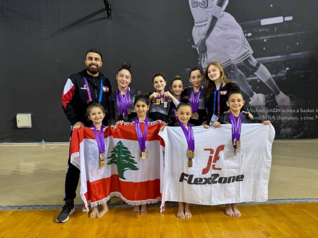 تألق لبناني في بطولة الصداقة الدولية للجمباز الفني