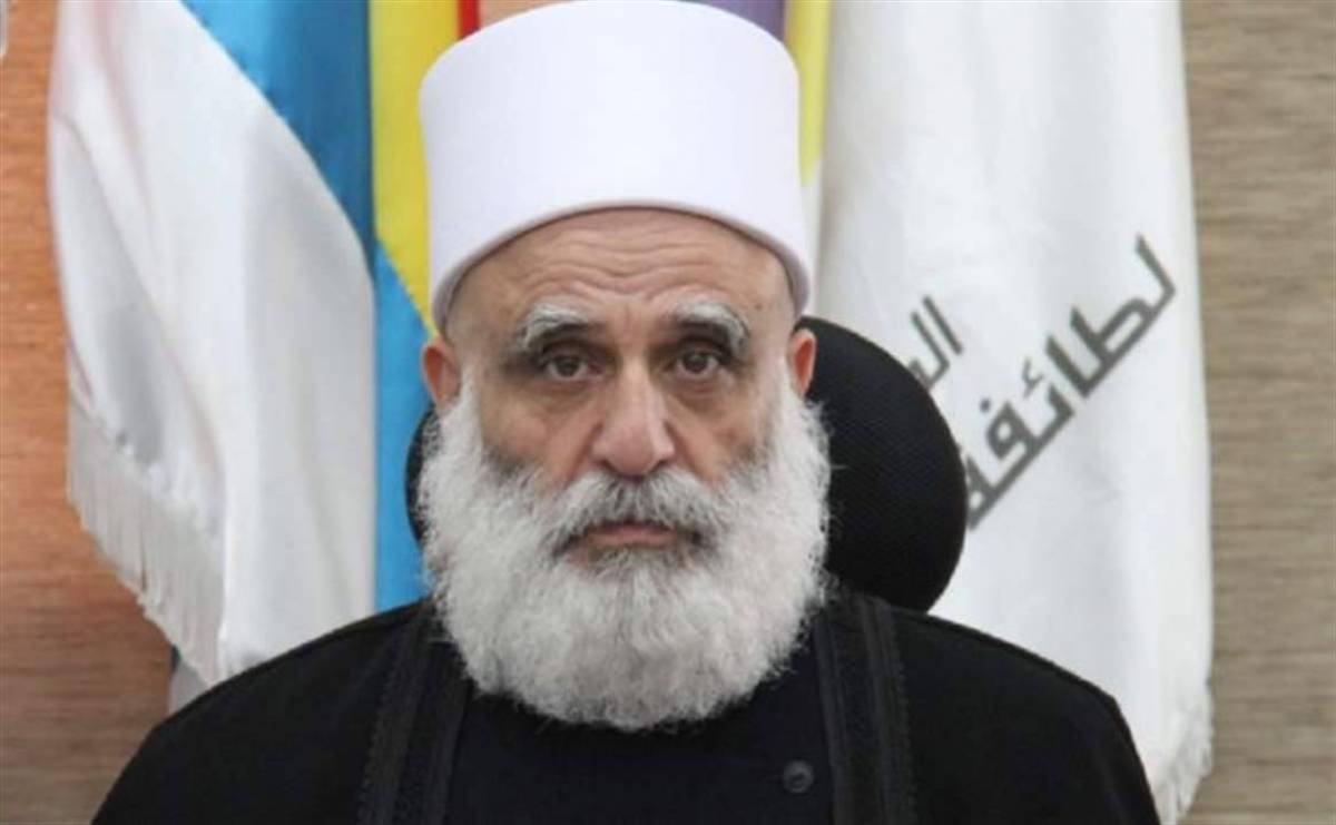 شيخ العقل اطمأن الى صحة الراعي واتصل بقائد الجيش ورئيس الأركان معزياً بالشهداء