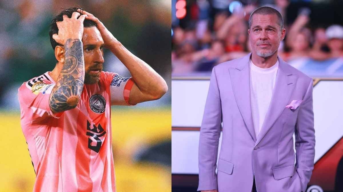 "كائن فضائي"... براد بيت يتحدث عن انبهاره بميسي