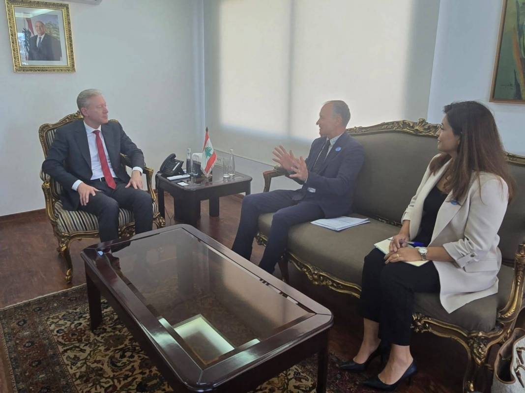 رجي يلتقي السفير الصيني وممثل اليونسيف في لبنان