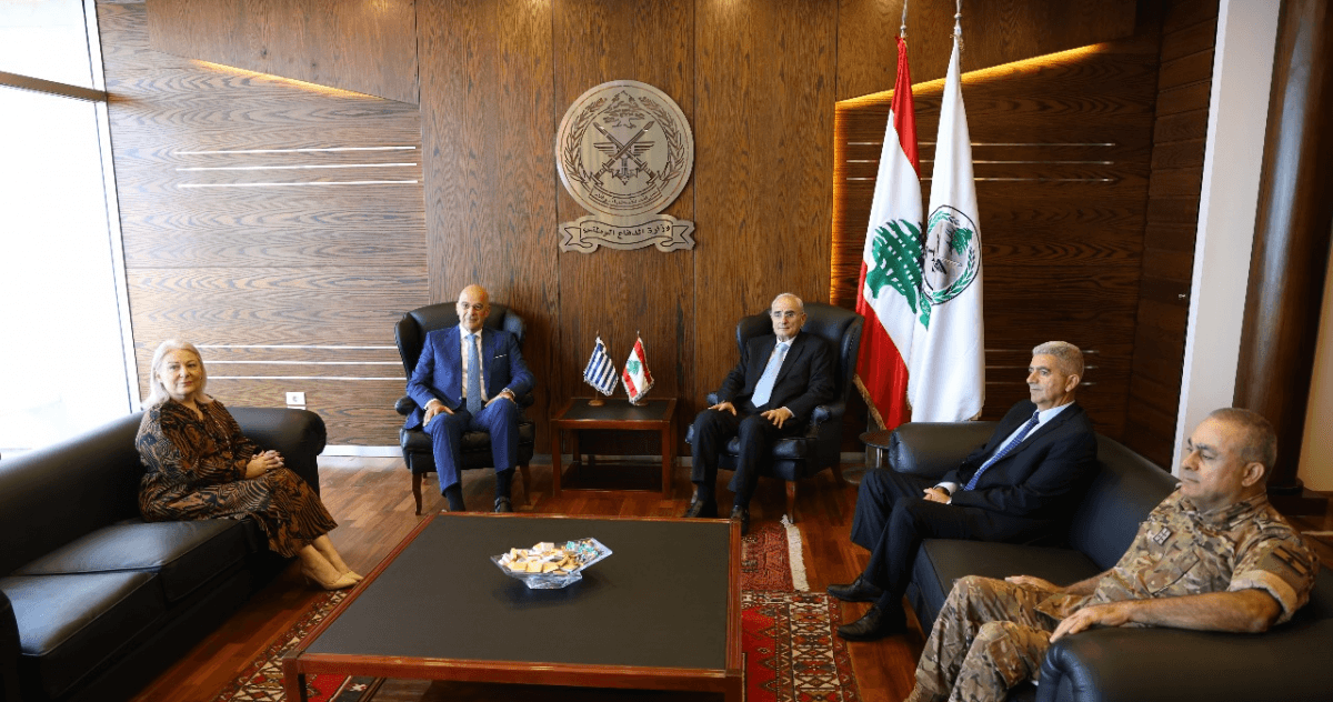 وزير الدفاع اليوناني: نؤكد وقوف بلادنا الى جانب لبنان ودعمه في المحافل الإقليميّة والدوليّة