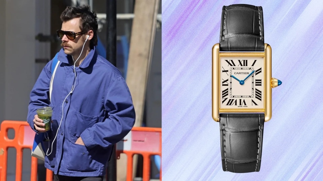 ساعة Cartier Tank تزيّن معصم هاري ستايلز لأول مرة