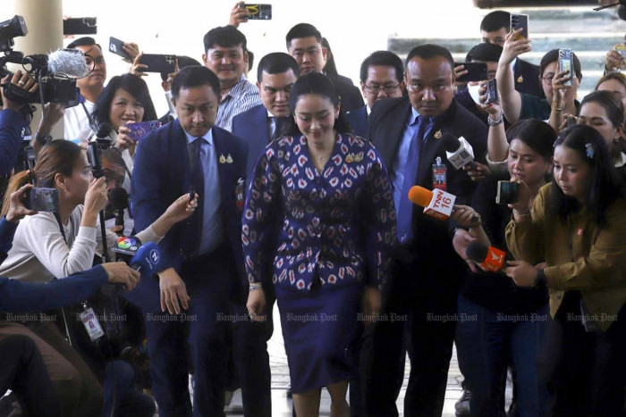 Bhumjaithai drafts censure motion against PM over Hun Sen call