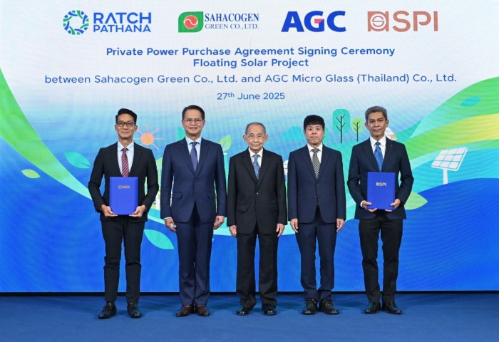 Saha Group Launches Floating Solar Project with Ratch