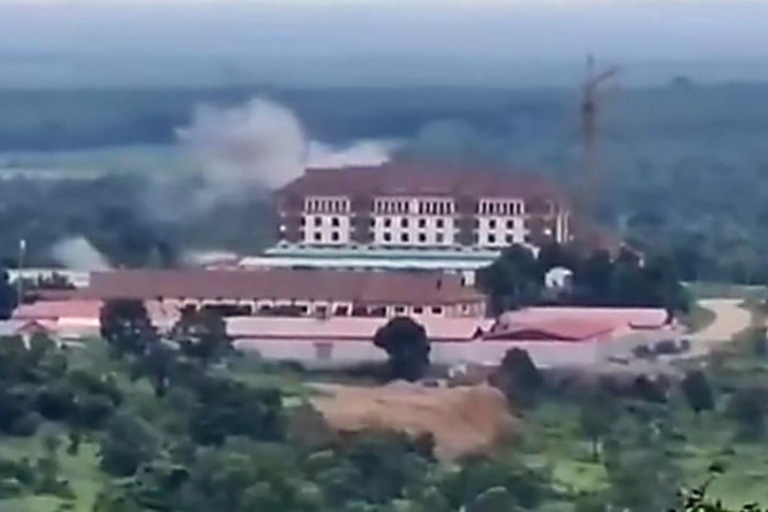 Thai army hits building on Cambodia border used as artillery base