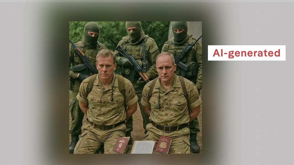 Fact Check: Fake claim of UK officers 'captured' in Ukraine – DW – 08/07/2025