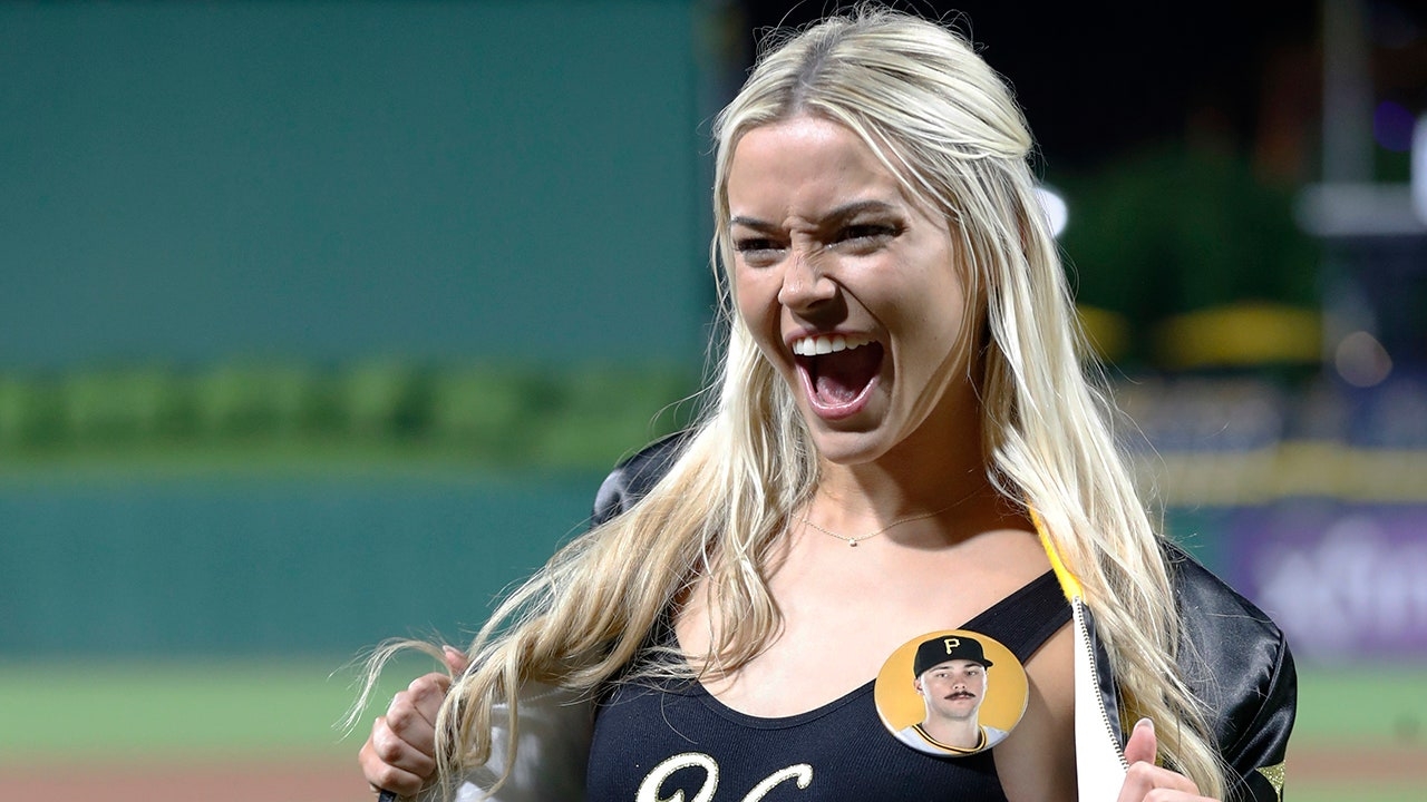Livvy Dunne cheers on fellow Sports Illustrated models' first pitch before boyfriend Paul Skenes pitches