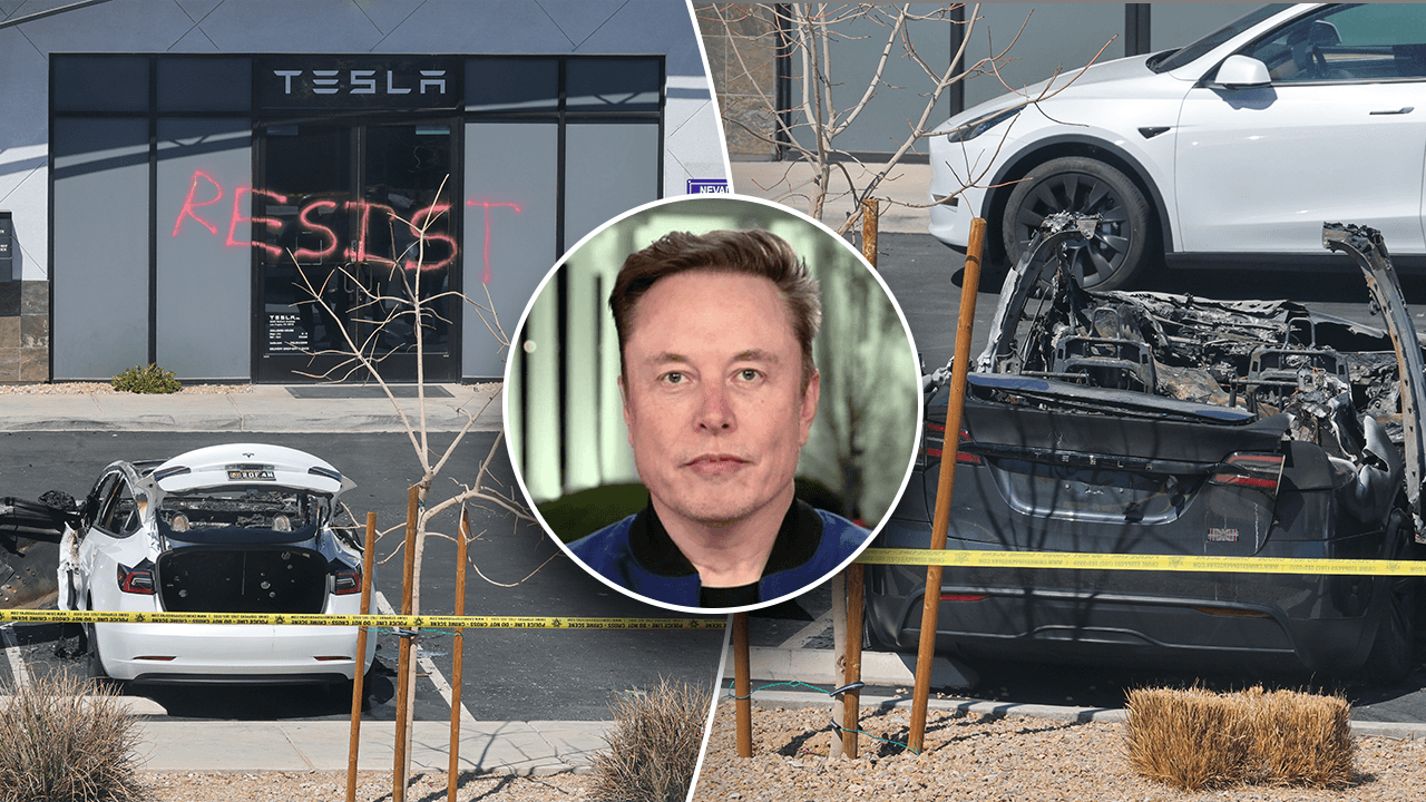 Vandal strikes cybertruck, Tesla owner hits back