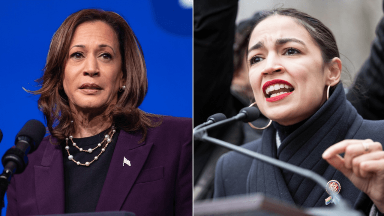 Social media erupts after AOC debuts another 'strange' accent at rally: 'Kamala's playbook'