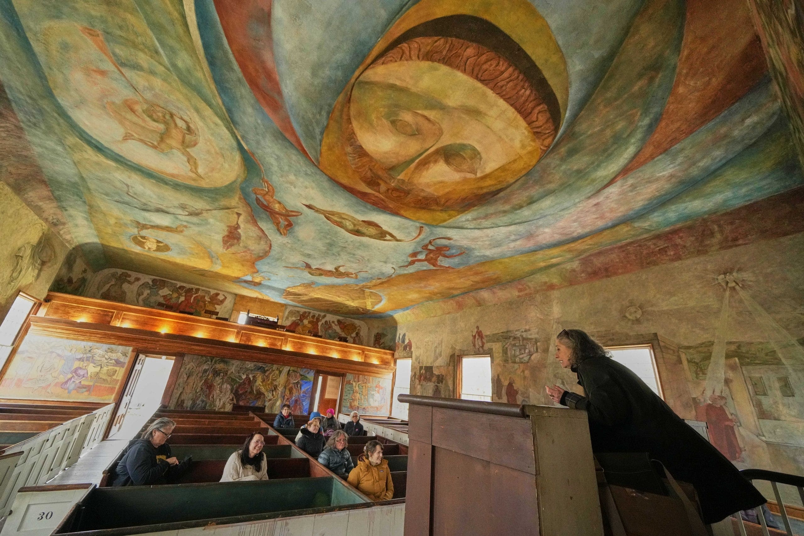 Secret 'Sistine Chapel' decked out with frescos in unlikely location