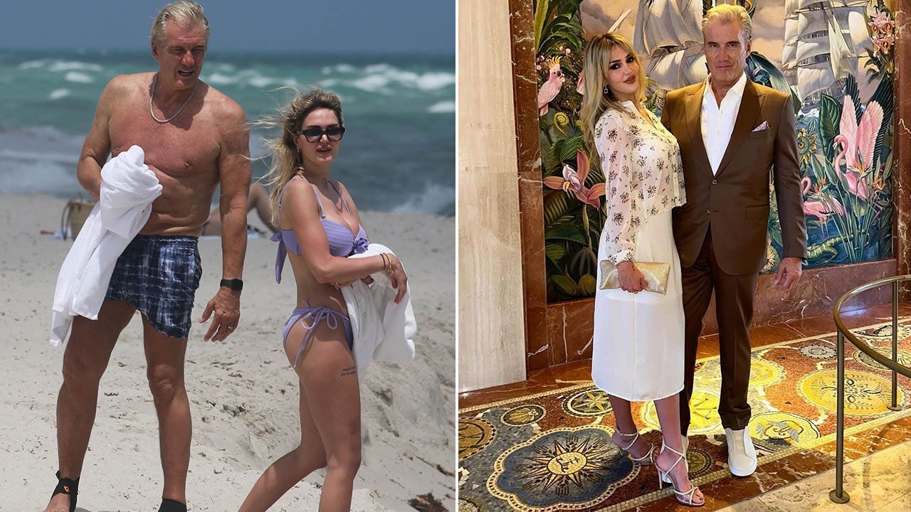 ‘Rocky' star Dolph Lundgren, wife Emma Krokdal soak up Miami sun after actor's years-long health battle