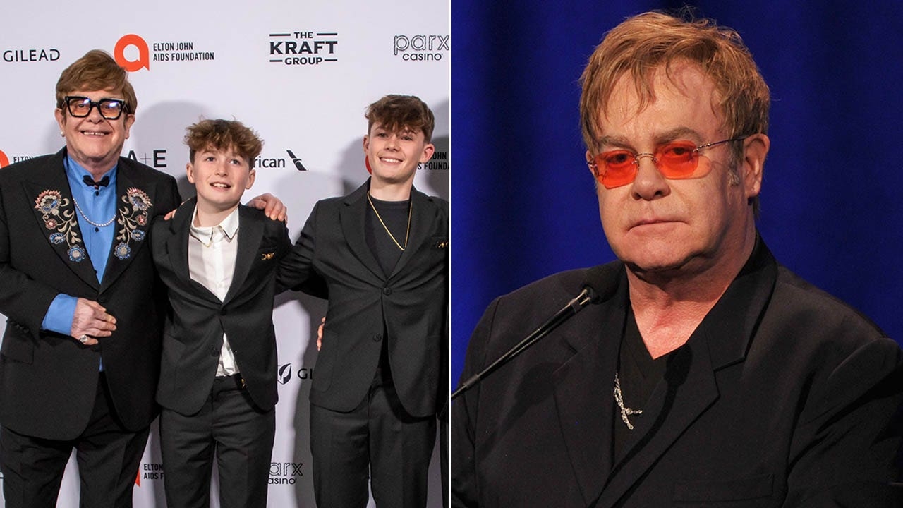 Elton John says he 'can't see' sons play sports or read after vision loss from eye infection