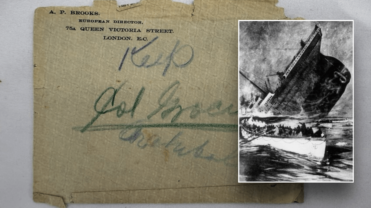 Ominous letter written by 'prophetic' Titanic passenger sells for shocking six-figure sum at auction