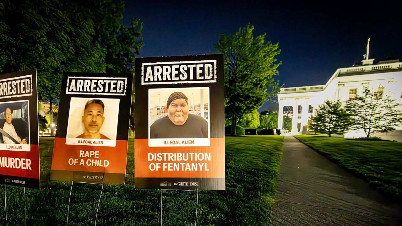 Trump flaunts deported violent illegal aliens with mugshot posters on White House lawn and more top headlines
