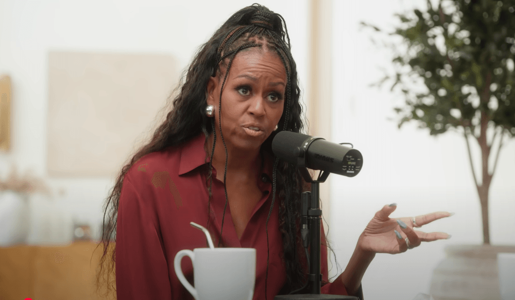 Michelle Obama imagines hypothetical prospect of being single, staying at Airbnb CEO's house, during podcast
