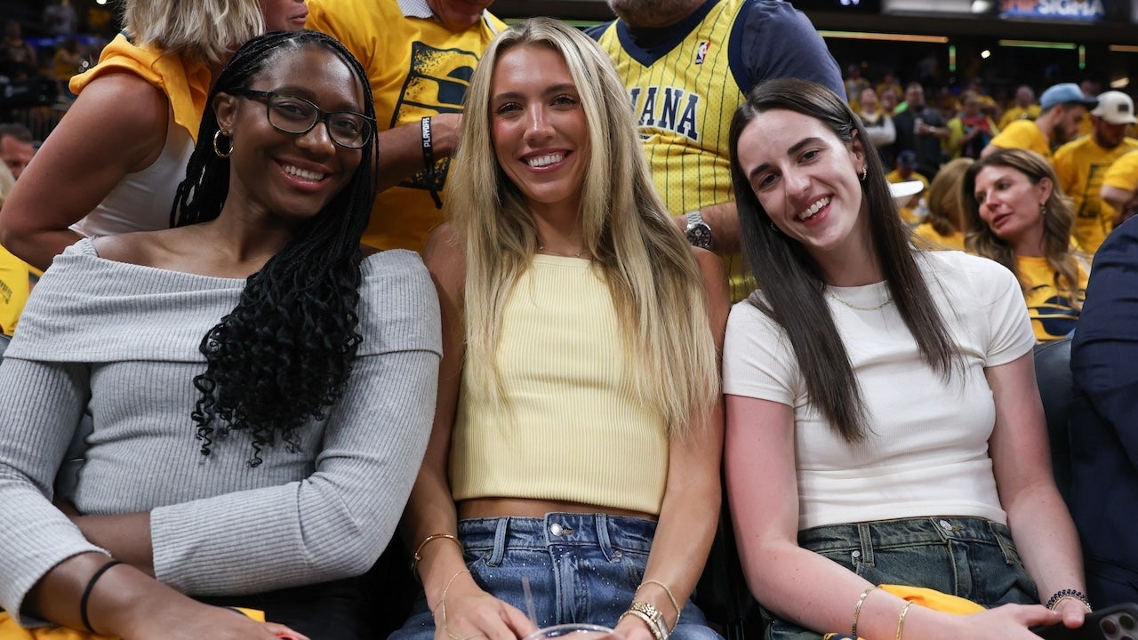 Caitlin Clark watches Pacers take down Knicks to earn trip to NBA Finals