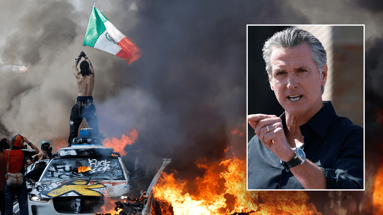 Newsom's political future 'practically nonexistent' as LA devolves into riots, social media critics predict