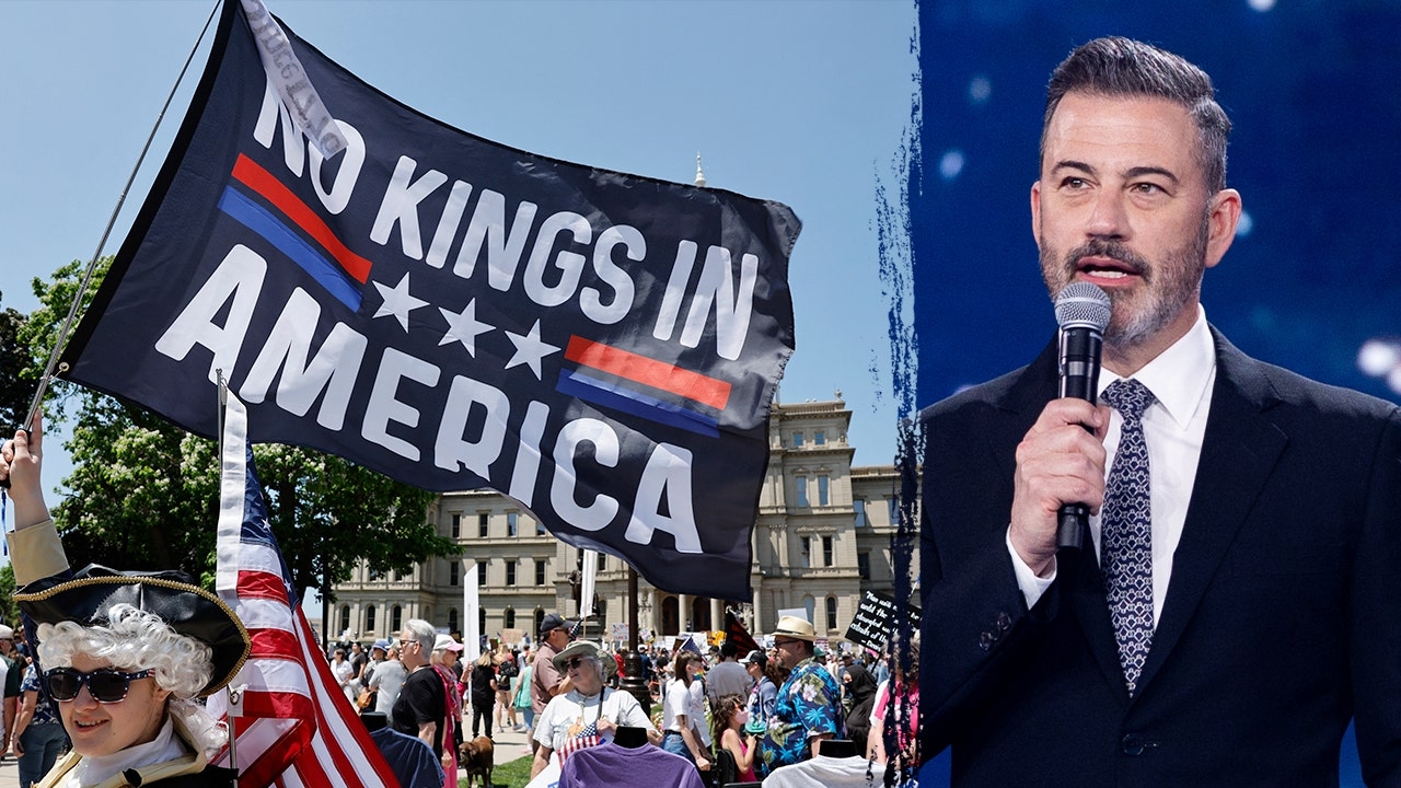 Jimmy Kimmel attends anti-Trump 'No Kings' protest amid nationwide demonstrations
