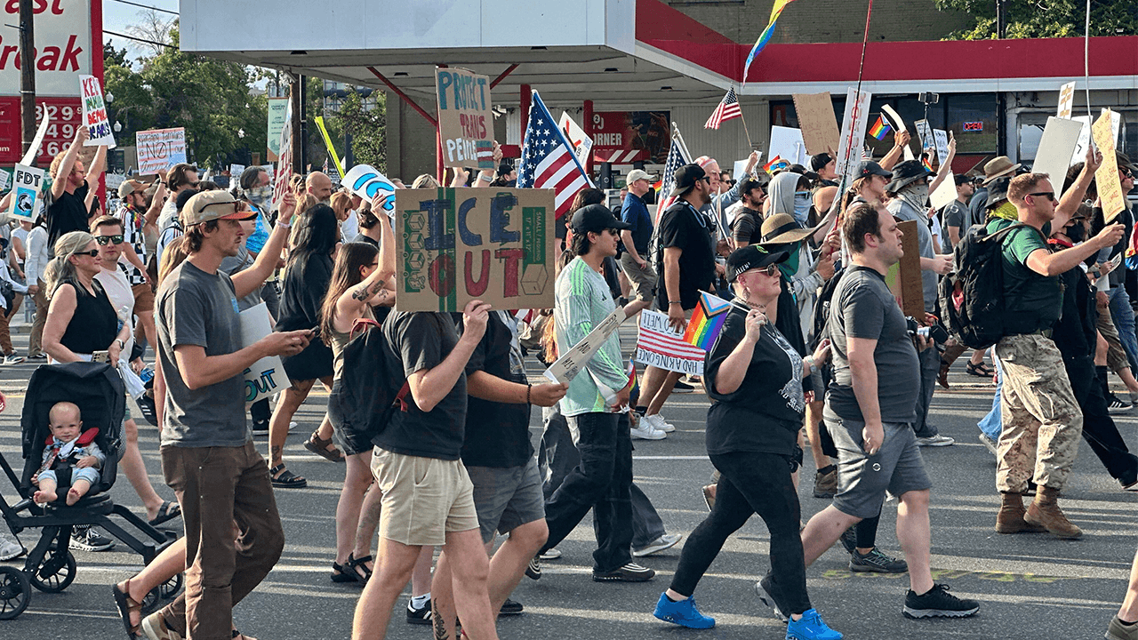 Person of interest in custody after shooting at 'No Kings' demonstration in Utah