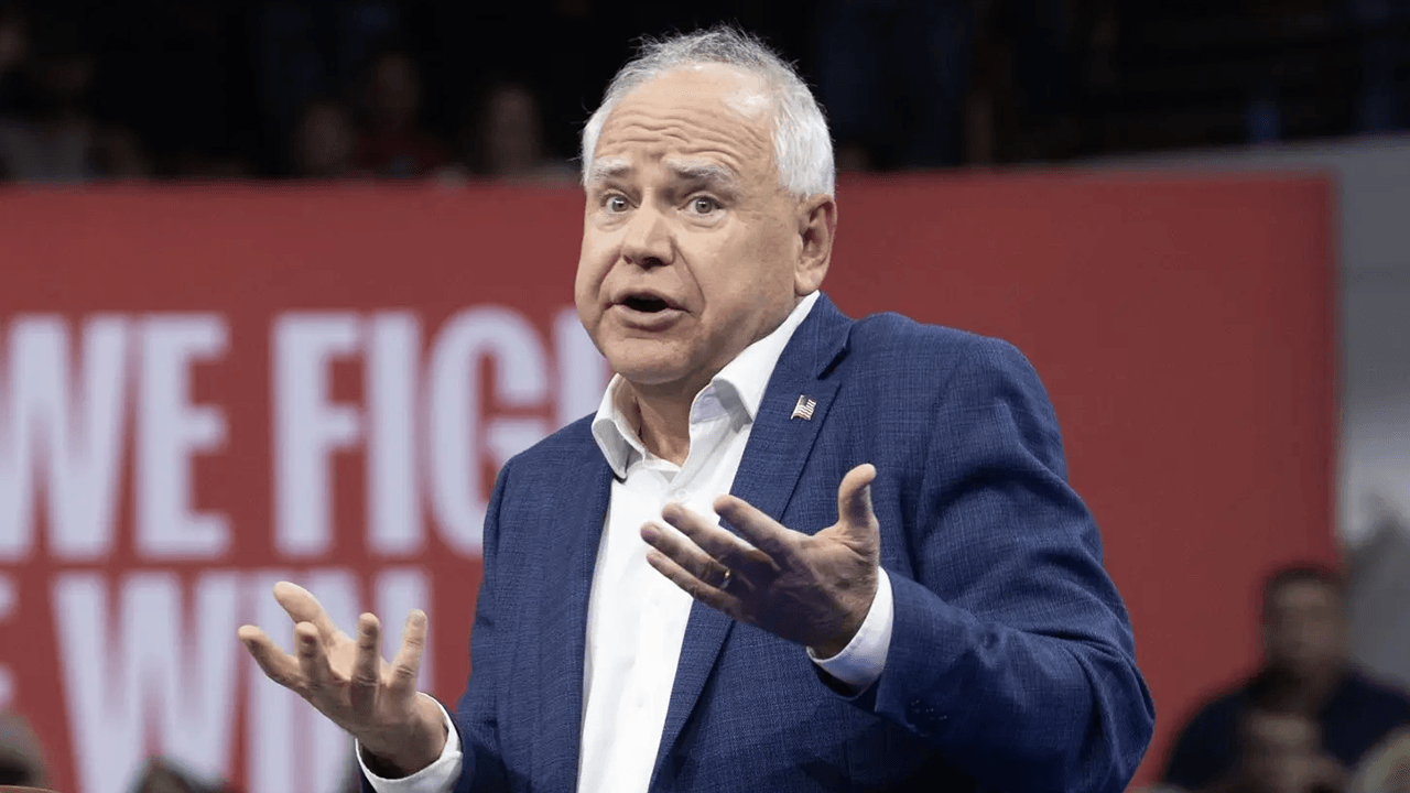 Tim Walz lets loose in rant-filled talk with liberal think tank