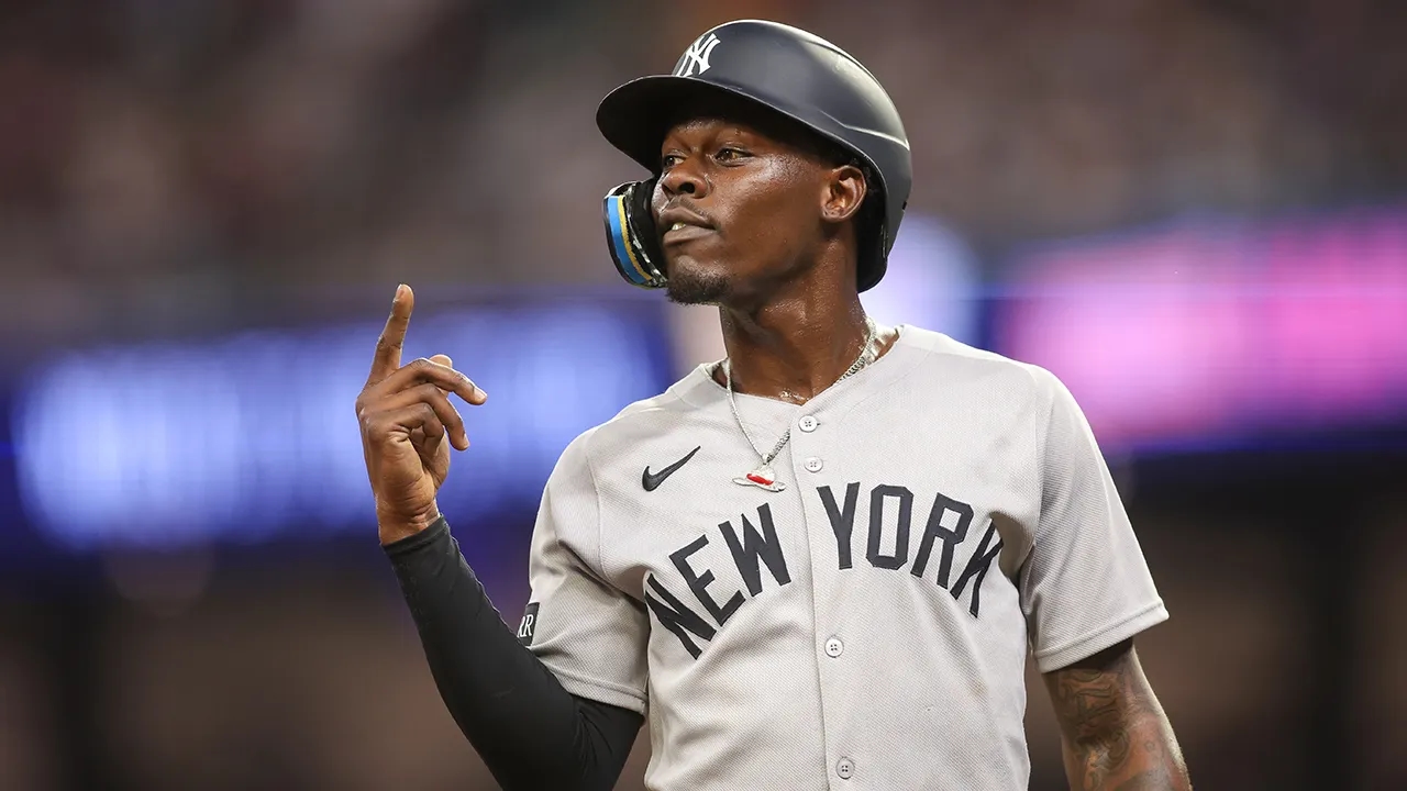 Yankees' Jazz Chisholm Jr gets into shouting match with Braves' third base coach