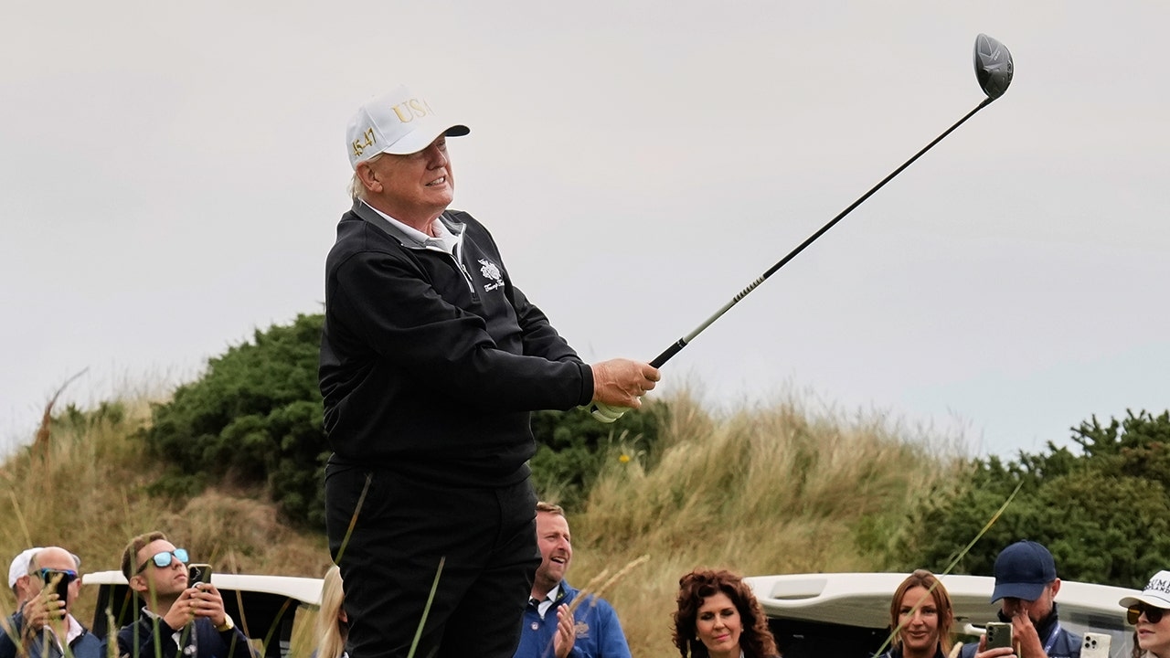 Trump boasts he 'stopped about five wars' while opening new Scotland golf course, vows to work with Netanyahu