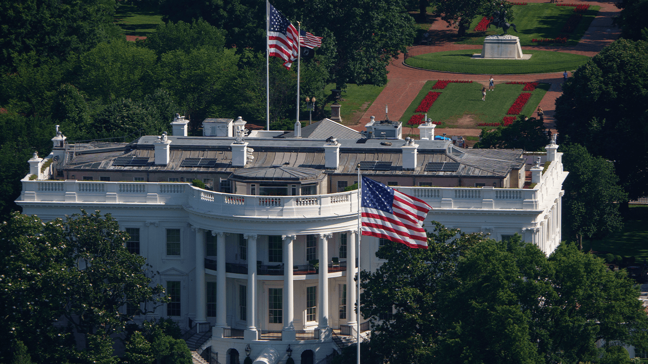 Trump installs massive new American flags at the White House - and they don't cost taxpayers a penny