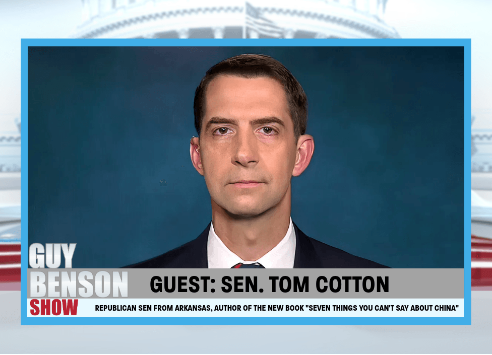 'SEVEN THINGS YOU CAN'T SAY ABOUT CHINA': Sen. Tom Cotton Breaks Down New Book, Biggest Foreign Threat to the United States