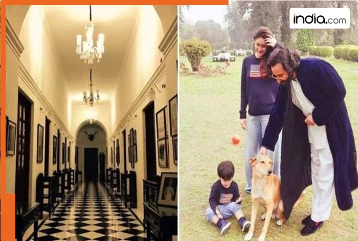 Inside Saif Ali Khan's Rs 800-crore Pataudi Palace, sprawls across 10 acres, with 150 rooms, pool, lush gardens; Used for…