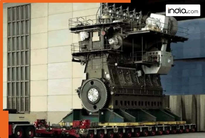 This is world's biggest and most powerful engine! looks like 109,000 horsepower, it's used for…