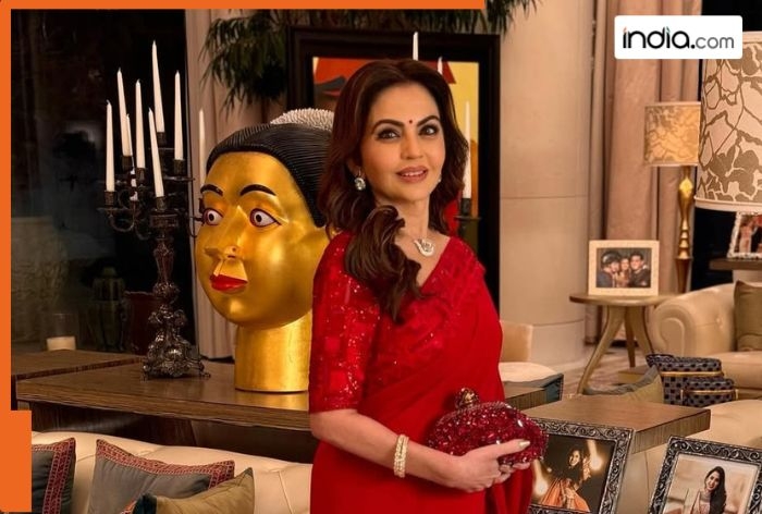 Mukesh Ambani's wife Nita Ambani drinks tea from her favourite cup which costs Rs...., it's border is made up of...