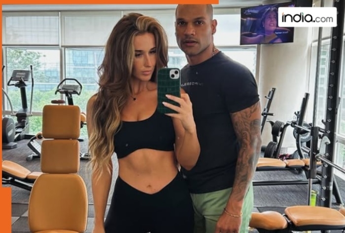Shikhar Dhawan with his new girlfriend Sophie Shine, Look at the workout routine they follow, its as strong as.............