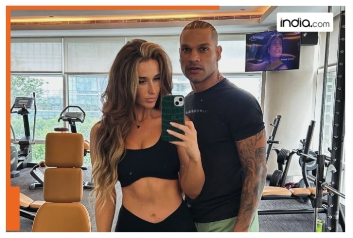 WATCH: Shikhar Dhawan posts funny video with girlfriend Sophie shine, netizens say 'premi apni pasandida aurat k sath'