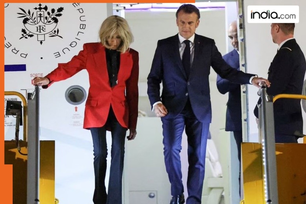 French president Macron slapped by wife Brigitte, watch viral video, Macron says, 'Videos are real'