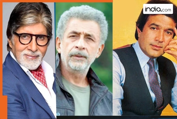 When Naseeruddin Shah said Rajesh Khanna and Amitabh Bachchan haven't done any great films, called them 'poor'; 'Sholay isn't great...'