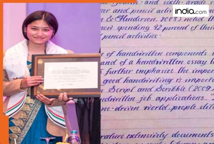 This girl has world's most beautiful handwriting, she is not from India, Pakistan, Japan, China, UK, US or Germany, she belongs to..., her name is...