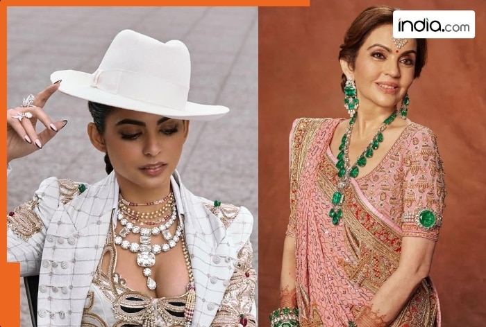 Nita Ambani gives her expensive Rs 1200 crore diamond necklace to Isha Ambani for her Met look, check viral video