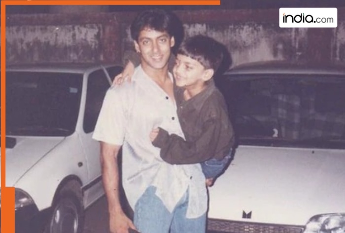 This boy in photo with Salman Khan is a famous Bollywood actor, Ranbir Kapoor was his senior in school, he is married to..., son-in-law of...